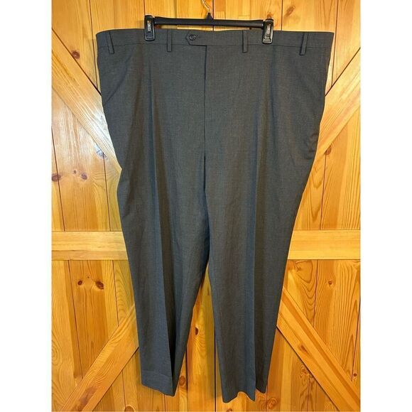 Shaquille O'Neal XLG Big and Tall Stretch Fabric Classic Fit Flat Front Suit Pa - Picture 1 of 7